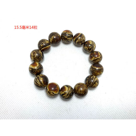 Canbei Fushun amber natural 108-grain root amber flower bracelet old-style hand-polished 10mm single circle 18-grain with Buddha head