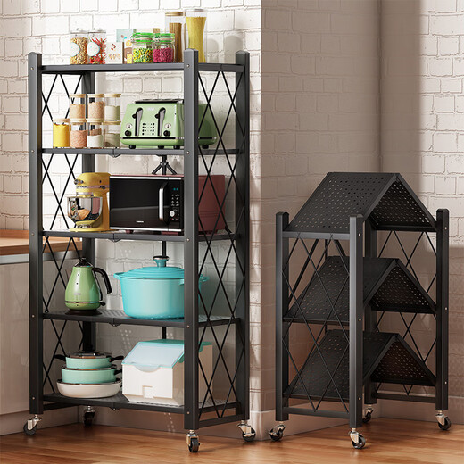 Anya kitchen rack floor-standing removable installation-free microwave storage rack shelf storage rack 5-layer full network model