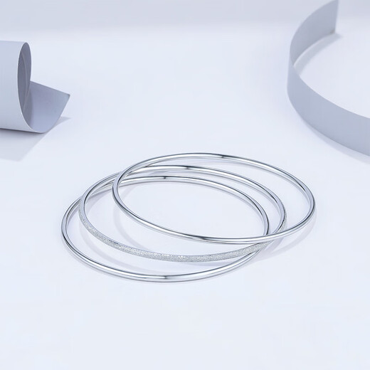 Saturday blessing platinum bracelet for women, multiple options, single birthday gift, glossy, about 6.16g58mm