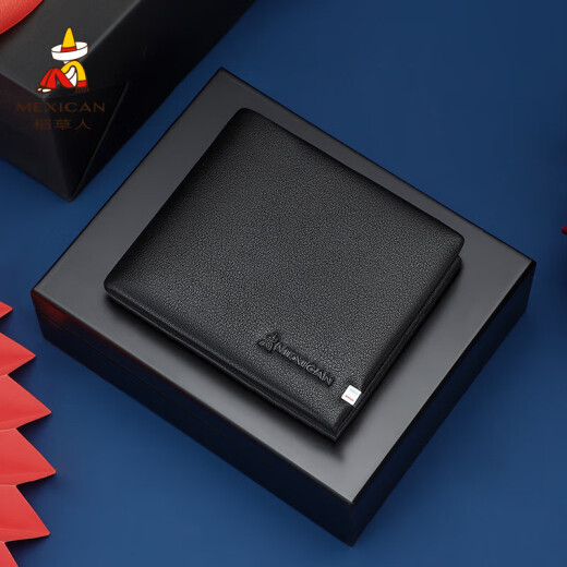 Scarecrow Billetera Capa de la cabeza para hombres Caqueta corta Bolsa Cambiar Bolsa Box de regalo de alta gama Día del Padre Práctico para papá