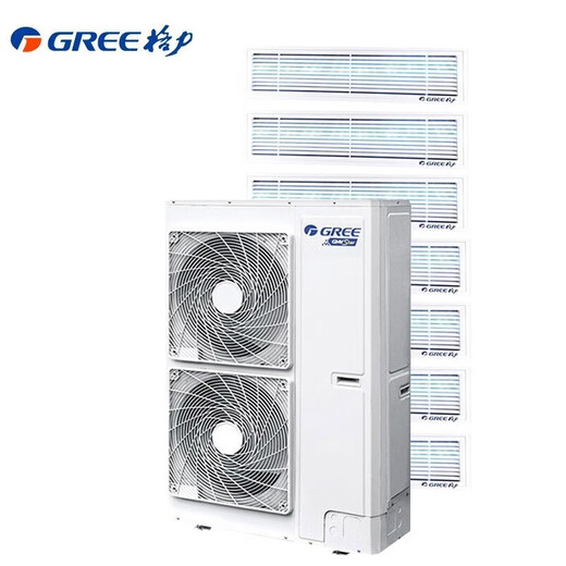 Gree (GREE) central air conditioner home frequency conversion first-class energy efficiency multi-split (one price all-inclusive) Star3 generation cooling and heating power-saving embedded Gree Seiko installation 8 HP first-class energy efficiency star3 generation one to seven - suitable for five rooms and two living rooms