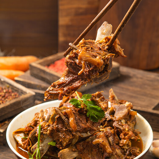 Yueshengzhai halal mutton Chinese time-honored brand pre-made sheep scorpion cooked hot pot old soup sheep scorpion 1200g heat ready to eat