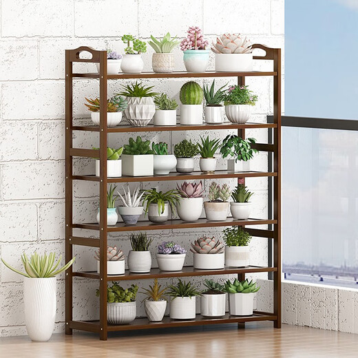 Sizhuge home door shoe rack solid wood floor-to-ceiling storage rack simple storage shoe cabinet multi-layer entrance shoe storage living room storage 5 layers - 70cm long full board