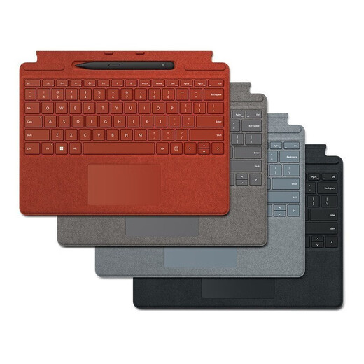 颠覆玩家  原装 平板电脑 Surface Pro9/8/Pro X 原装键盘盖 触摸板 磁力吸附 外接键盘 【雅典黑】特制版丨无线充电笔槽