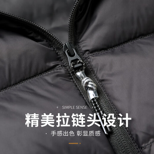 雪中飞90绒轻薄羽绒服男女同款连帽时尚休闲秋冬保暖情侣外套男170