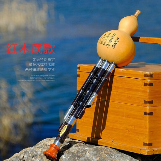 筚郎 筚郎特制 黑檀木管 乌木 葫芦丝降B调 乐器 专业演奏型 D调（小D）