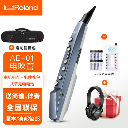 Roland (Roland) AE01 Electric Hair Tube Elektrisches Saxophon verfügt über einen eigenen Soundquelle National Ton AE05C Elektronische Windmusik Roland AE01 Standard + wiederaufladbare Batterie + Geschenktüte