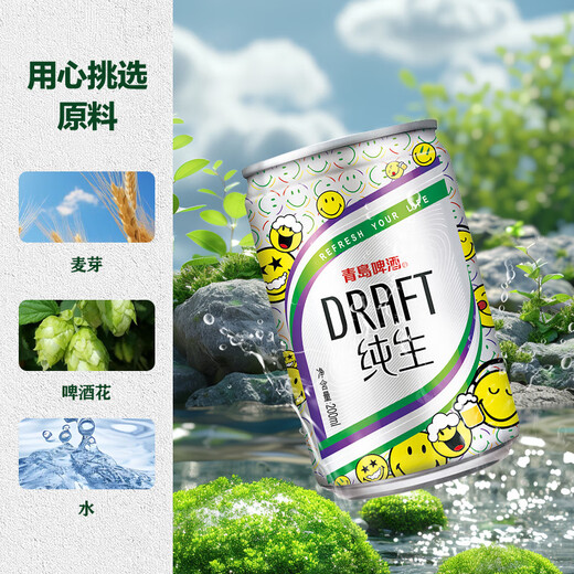 
Tsingtao Beer (TsingTao) pure raw wort concentration 10P 200ml*24 cans full box