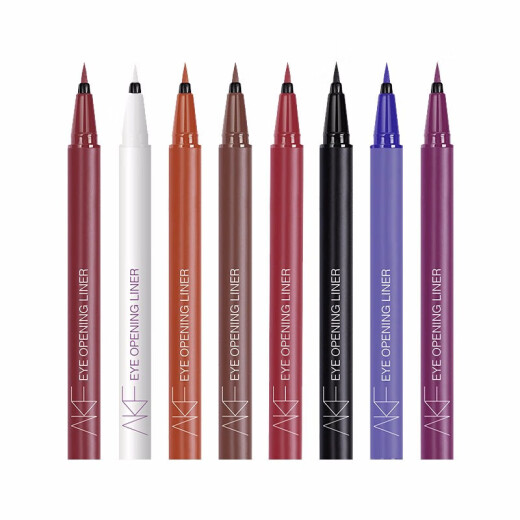 AKF eyeliner is not easy to smudge and spreads easily. The official website recommends 04# Berry Pink Purple