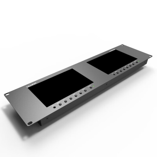 利利普 RM-7029S双联机架式高清监视器 7英寸HDMI SDI演播室监看显示屏全高清双屏监控图表检测3RU支架 利利RM-7029S双屏监视器
