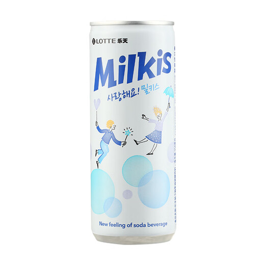 LOTTE Miaozhi Kiss milky carbonated drink 250ml*30 cans full box imported from Korea