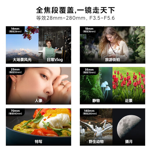 松下（Panasonic） 无反/微单/数码照相机M43画幅（M4/3卡口可用）变焦镜头 广角中焦长焦 自动对焦 14-140mm二代丨F3.5-5.6丨广角长焦