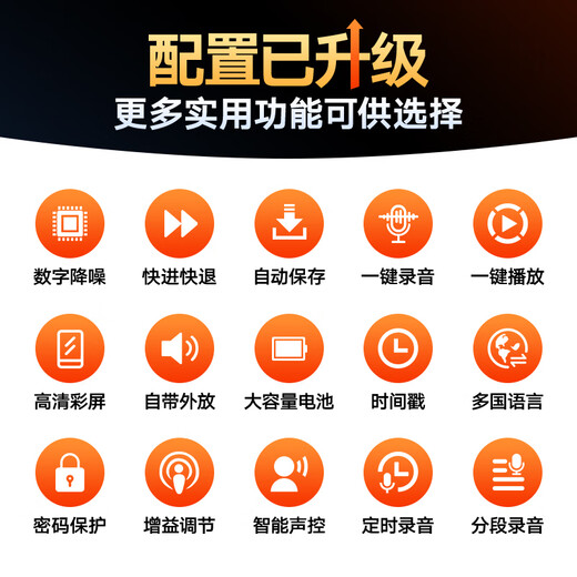 Yescool recording pen A20 8GB recording artifact small portable recording equipment high-definition noise reduction large capacity ultra-long standby text learning interview evidence collection negotiation lawyer