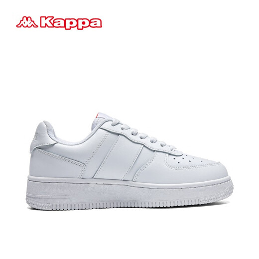 KAPPA Kappa women's shoes thick sole plate shoes women's 2024 spring new sports and leisure shoes couples versatile small white shoes Lu Yubai 37