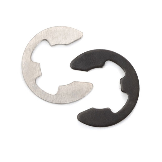 XMSJ65 manganese steel open retaining ring e-type circlip shaft snap ring buckle card open retaining ring GB8968 M1 point 2500 pieces 65 manganese steel