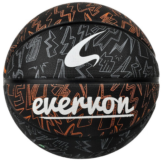Evervon Basketball-Kee-resistenter Gummi- und Outdoor-Universal Blue Ball EBX-7011 (Nr. 7)