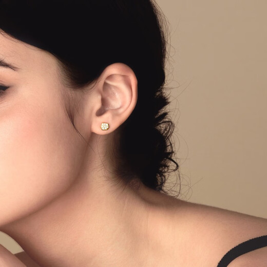 EMPHASIS Harmony series 18K gold diamond stud earrings single 90969E pre-sale reservation