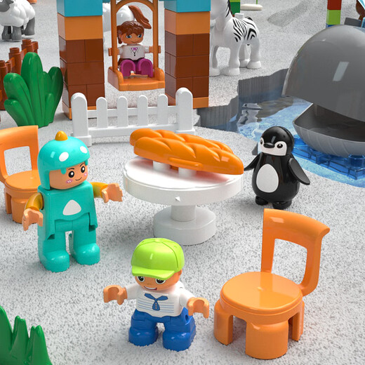 Feelo compatible avec LEGO grandes particules pour enfants Assemblage des blocs de construction Toys pour garçons et filles cadeaux d'anniversaire Animaux 1673-A