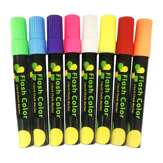 Bibiniu large-capacity color fluorescent board pen 8-color 6mm/8mm tip highlighter whiteboard LED electronic blackboard special pen BBN-B06F