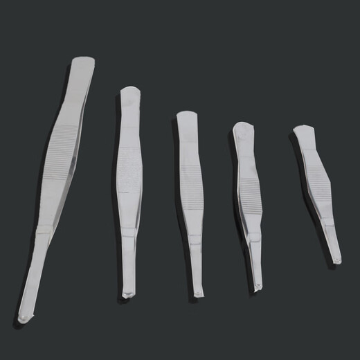 Nerni veterinary pig farm stainless steel round tweezers tools for farms, sterilized 12.5 cm