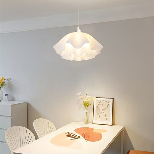 Grand View Garden (DGY) plafonnier de chambre principale de style crème lampe de salle à manger créative lampe de salle d'étude à fleurs simple lampe de chambre d'enfant lampe Guangdong Zhongshan 9735-lustre 35 cm-gradation tricolore