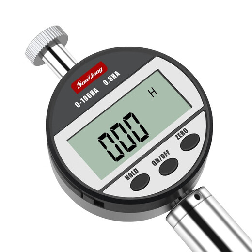 Three-quantity rubber silicone Shore hardness tester type A portable high-precision lx-a c d tester bracket JDJ12 LXD-A (with hardness block)