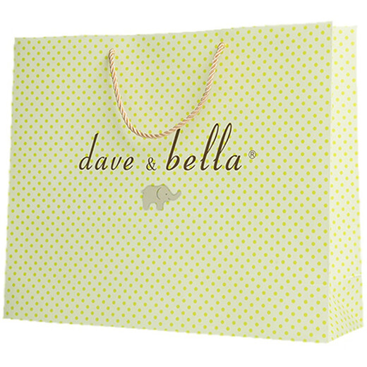 DAVE&BELLA gift bag, exquisite gift bag, handbag, matching gift bag, gift bag, no negotiation, light green, large size