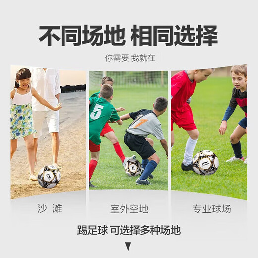 
Li Ning Football No. 5 Student Examination Standard Ball Professional Competition Training Youth Children Outdoor Sports No. 4 Ball No. 4 673-1 Kicking Machine Sewing Ball