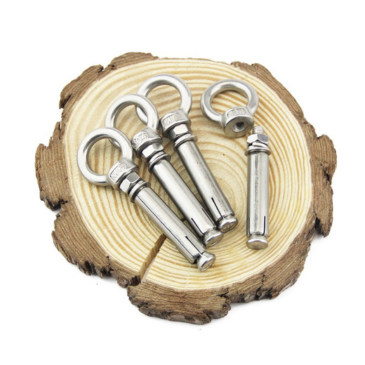 Jingxuan 304 stainless steel expansion screw hook expansion bolt hook manhole cover pull-up screw M6M8M10M12 M6 normal opening punch 10mm