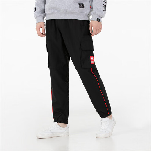 阿迪达斯 （adidas）休闲裤男裤夏季健身训练运动裤舒适透气工装裤时尚收口长裤 HC9715/炭黑色  3XL