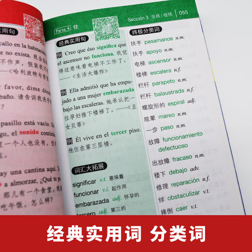 A gold medal introduction to Spanish from scratch + 15,000 words to memorize Spanish vocabulary Comes with a foreign teacher’s pronunciation video Scan the QR code to listen to the audio Spanish self-study textbook for beginners Spanish textbook (2 volumes in total)