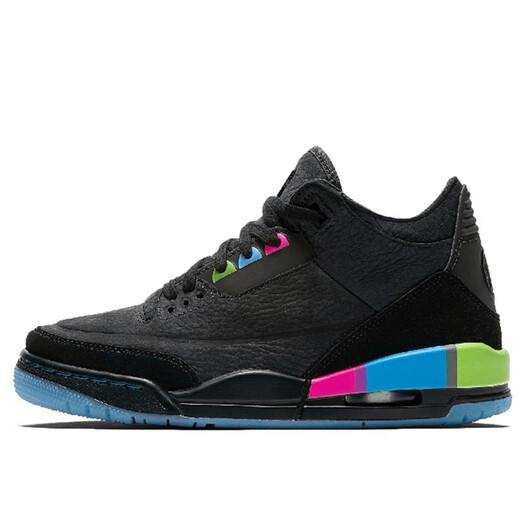 Nike (Nike) Chaussures féminines New Air Jordan 3 Replica Socage Absorbing Basketball Chaussures AT9194-001 35.5