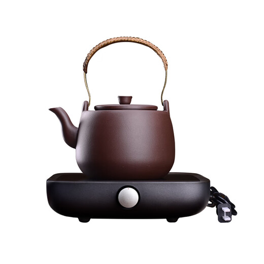 Hongzhong Yixing purple clay teapot purple clay teapot handmade set black tea kettle purple clay kettle 1400cc single pot without stove