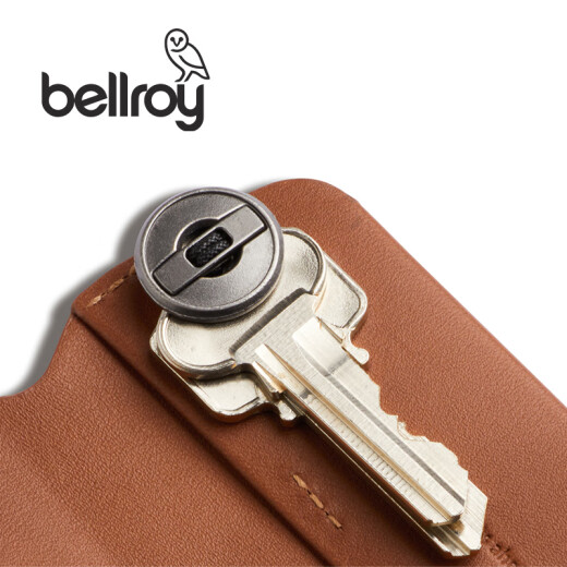 Bellroy Australia Key Cover Frühling neuer minimalistischer und geschickter Schlüsselkettenschlüsselabdeckung Cowide Cowhide Case Clay Brown