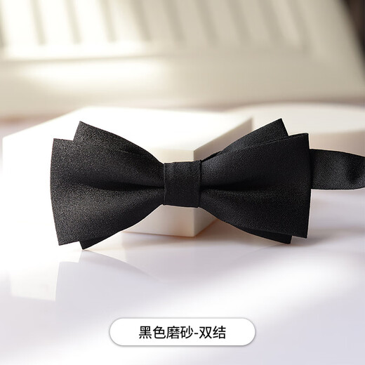 GLO-STORY men's bow tie wedding groom best man banquet party formal business gentleman double bow tie MLD824069