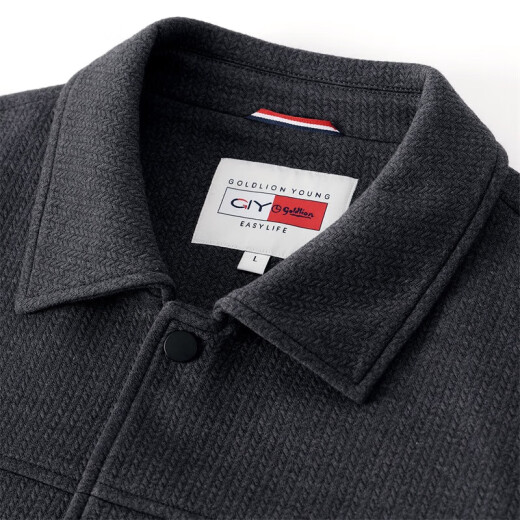 Jinlilai GY Clothing Single Jacket Men's Lapel Single Jacket Fashion Casual Men's Top Jacket Grey 1XL