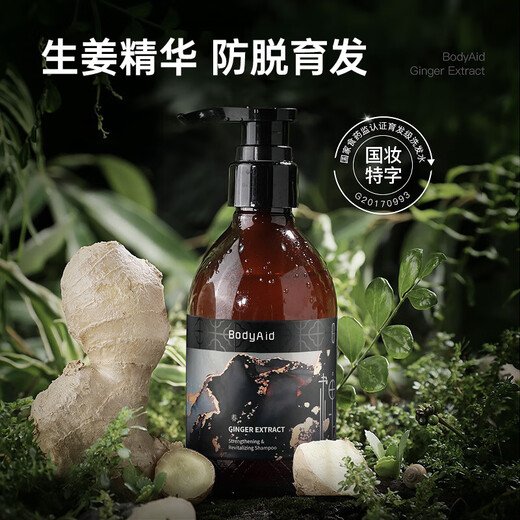 Bodyaid Ingwer Shampoo Venus empfohlen Anti-Deletthaar Lily Shampoo Nourishing Body Blatt Shampoo für nahrhafte Ölkontrolle weiche Männer und Frauen Shampoo Ingwer Anti-Delettion Shampoo 330 ml*2 Flaschen