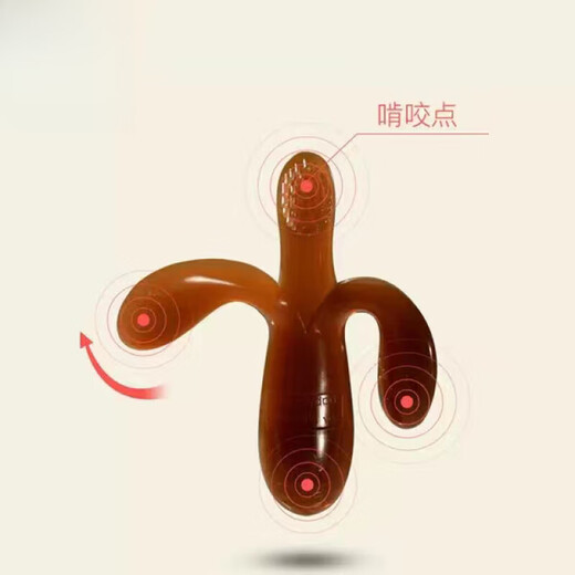 Shantou Lincun Infant Teether Banana Toothbrush Nano Silver Teether Silicone Baby Chew Toy Nano Silver