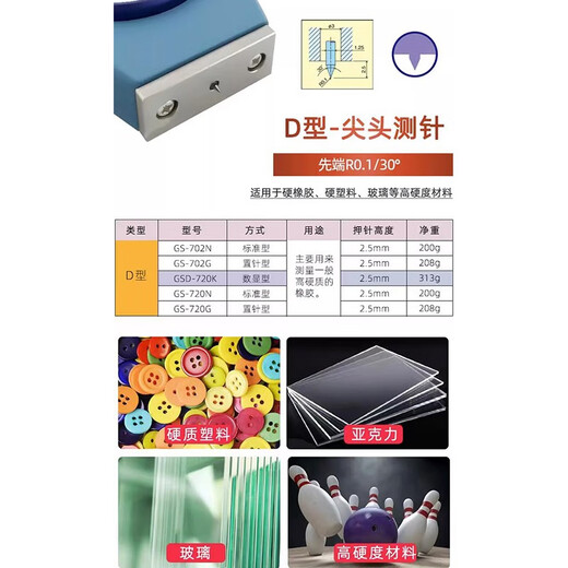 TECLOCK日本原装进口得乐橡胶硬度计海棉邵氏高精度GS-706N-701N/A-C-D型 日本得乐GS-706N，A型