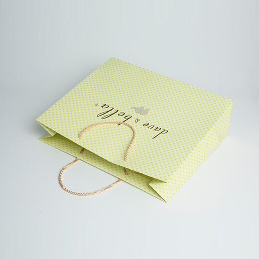 DAVE&BELLA gift bag, exquisite gift bag, handbag, matching gift bag, gift bag, no negotiation, light green, large size