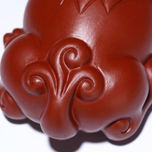 Gold inlaid jade, handmade by teacher Wang Renbing, Yixing original mine Dahongpao purple sand tea pet, Pixiu tea pet ornaments, tea toys, tea table decorations, kung fu tea set accessories, gift box, Dahongpao Pixiu tea pet