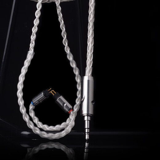 Yangse 4.4 Écoute à l'écoute en argent sterling Cable Câble SHure SE846 MMCX IM50 A2DC SENHAI IE80S SHUIYUEYU 0.78 AKGN5005 4.4 Balance Balanced Strété