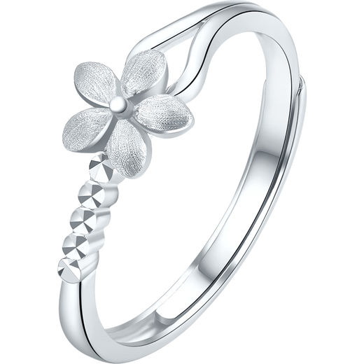 Saturday Fortune PT950 Fashionable Platinum Ring Women's Love Birthday Gift PT013140 No. 12 About 2.74g