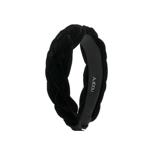 AJIDOU birthday gift Ajidou headband for women high skull braided velvet forest style versatile goddess wide headband hair accessories black 1 piece