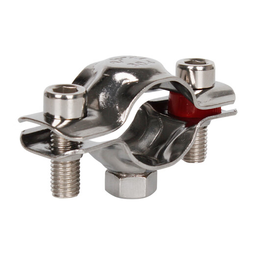 XMSJ304 stainless steel pipe clamp buckle pipe bracket fixed pipe code clamp water pipe clamp gas pipe hoop pipe clamp 254 welding M8 nut