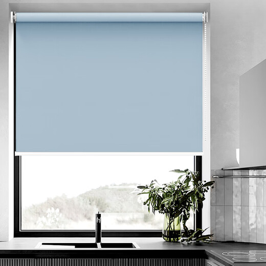 JINCHAN Jinchan Curtains Customized Thickened Full Blackout Roller Blind Bathroom Waterproof and Oilproof Lifting Curtain