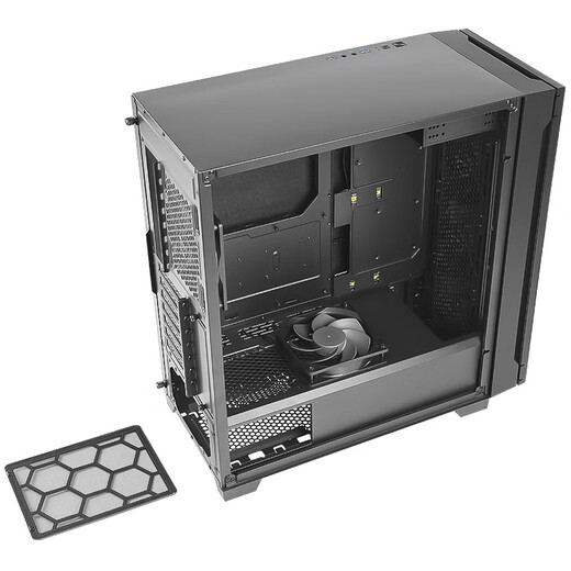 Antec P10 Flux mid-tower gaming case, left and right interchangeable door openings, equipped with 5 fans, supports ATX, supports 360 water cooling