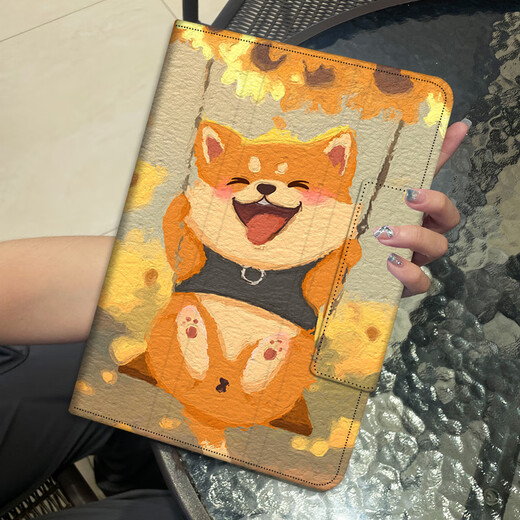 雅绿格苹果iPad Air11/13英寸平板电脑壳2025款air苹果A3271学习办公支架a3266旋转MC9Y4CH儿童防摔皮套 熊猫小镇【三折旋转支架】配钢化膜 iPad Pro11英寸2022