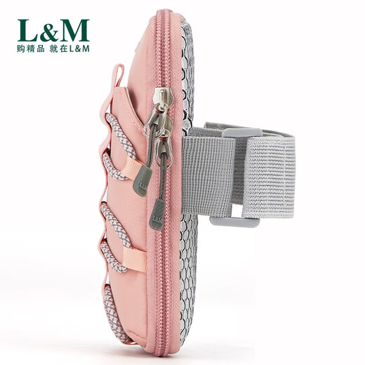 L&M Mobile Phone Arm Bag Men's and Women's Sports Running Arm Cover Fitness Climbing Outdoor Wrist Arm Mobile Phone Arm Band Morning and Night Running Fashion Pink (Universal Version)