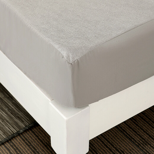 Aiyunju waterproof fitted sheet 1.8m bed breathable anti-mite Simmons mattress protector washable dustproof anti-slip elderly baby diaper sheet bed cover gray - single piece fitted sheet 120*200cm (suitable for mattresses with a thickness of 5-35cm)